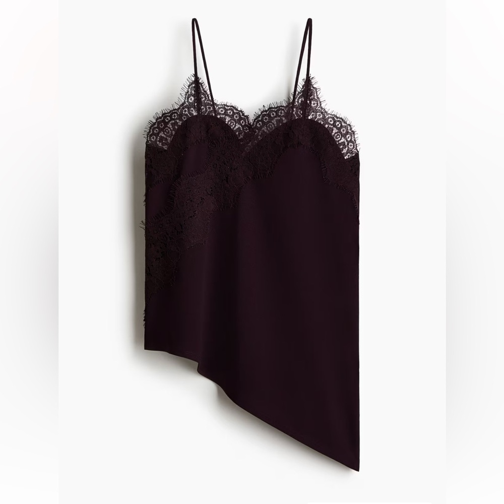 H&M Asymmetrical Lace Top